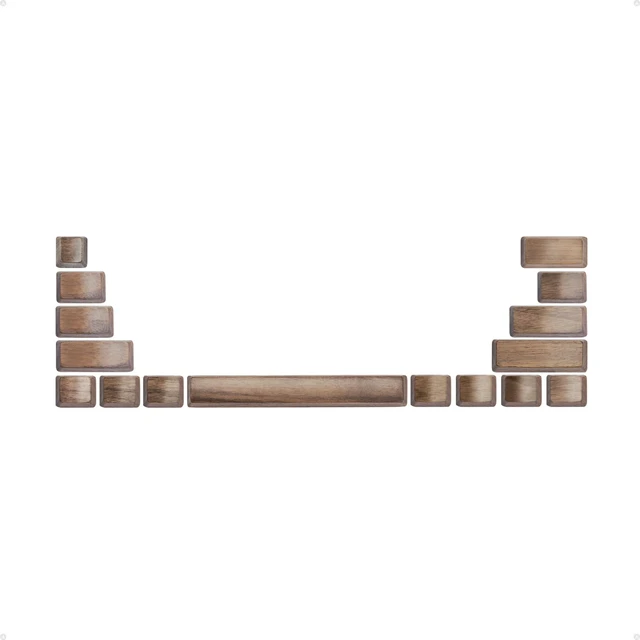Main image of Loha Custom Black Walnut Wood Keycaps, 60% 80% 100% Keyboard 16-Key Set