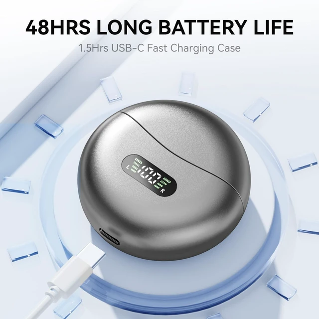 Alt view image 5 of 5 - CHENRUIDA Clip-On Earbuds M79 Open Ear Ear Buds Wireless Headphones(Blcak)