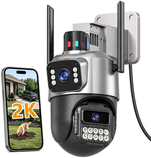 Main image of GUOANVISION 6MP Dual Lens Security Camera Outdoor for Home, 5G/2.4G WiFi