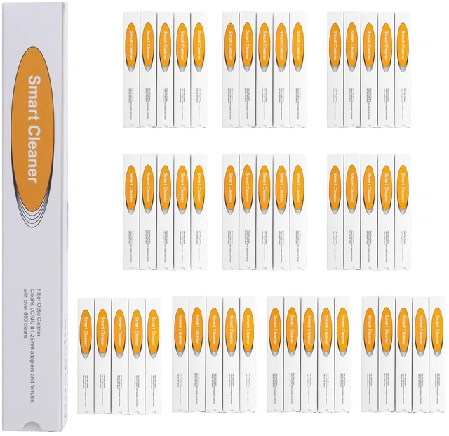 Main image of Cookinkitch 50 Pcs Fiber Optic Cleaning Pens for 1.25mm LC/MU Connectors, Fiber Optic Cleaner Tools for End Face and Optical Connectors