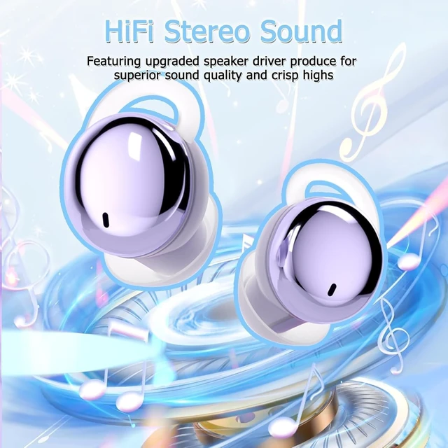 Alt view image 5 of 5 - Rehoria Side Sleeper Earbuds, Mini Comfortable Earbuds for Sleeping(Purple)