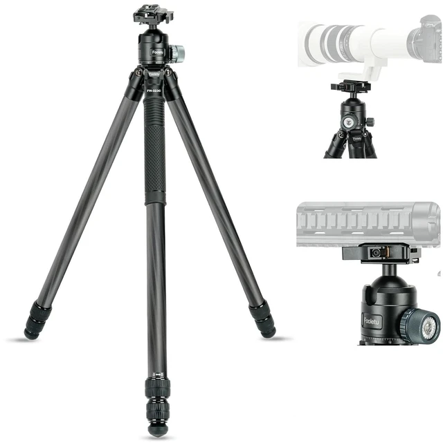 Main image of Fooletu Carbon Fiber Tripod for Hunting, 360 Ball Head & Picatinny to Arca