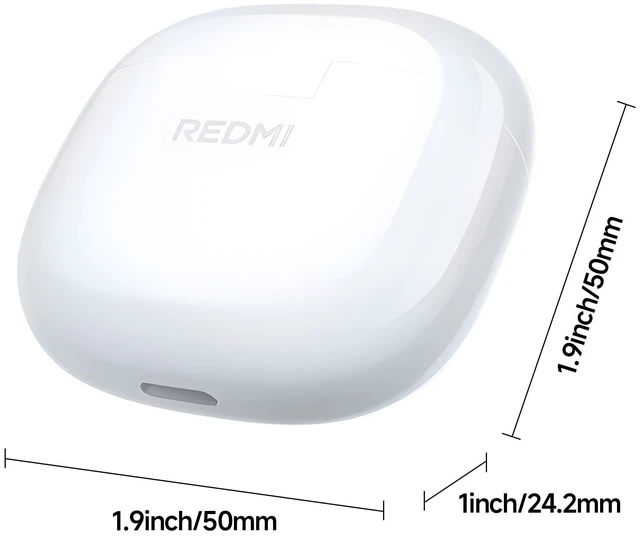 Alt view image 2 of 5 - XIAOMI Redmi Buds 8 Active Wireless Earbuds, SemiinEar Design, 14.2mm Titanium Driver, DualMic AI Call Noise Reduction, 37H Playtime, Bluetooth 5.4, IP54 Water Resistant, Customizable EQ (White