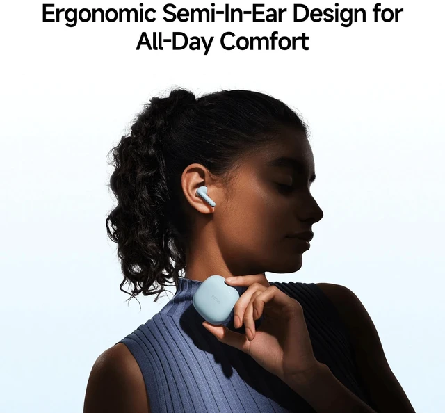 Alt view image 3 of 5 - XIAOMI Redmi Buds 8 Active Wireless Earbuds, SemiinEar Design, 14.2mm Titanium Driver, DualMic AI Call Noise Reduction, 37H Playtime, Bluetooth 5.4, IP54 Water Resistant, Customizable EQ (White