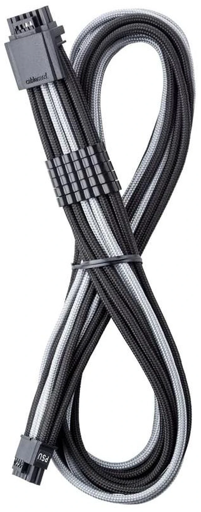 Main image of CableMod Pro ModFlex Universal 12V-2x6 PCIe Cable (Blk+Silver, 16p to 16p)