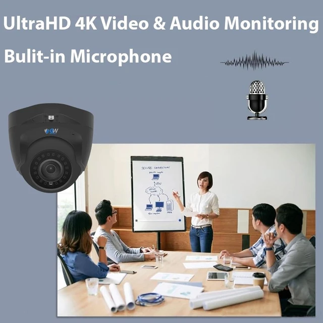 Alt view image 3 of 3 - GW Security 5X Motorized Zoom 4K Outdoor/Indoor Security Camera GW808502M