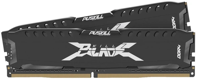 Main image of PUSKILL 32GB Kit (2x16GB) DDR4 RAM 2666MHz PC4-21300 Desktop Memory with Aluminum Heatsink, Non-ECC Unbuffered UDIMM 1.2V CL19 288-Pin, Dual Channel PC Computer Upgrade Module for Intel & AMD