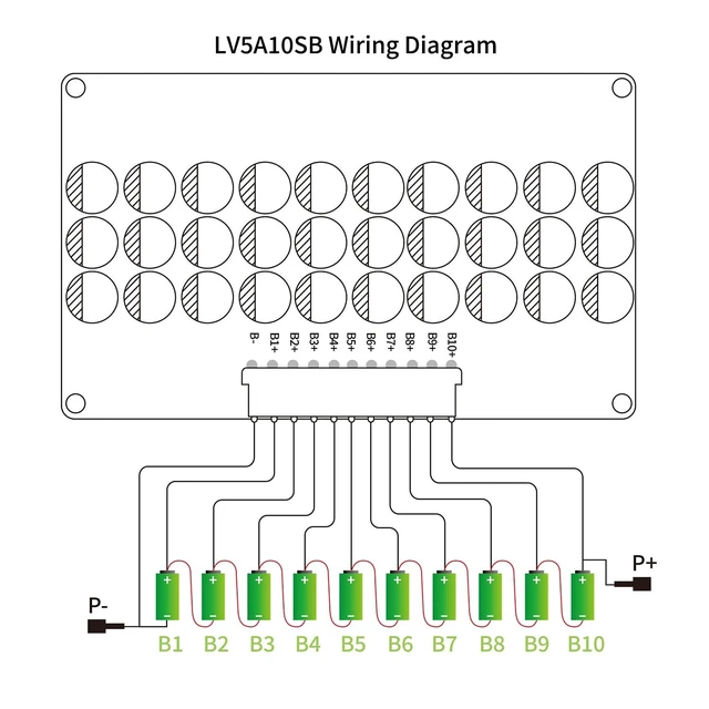 Alt view image 4 of 5 - LVNOON 5.5A 5S to 21S 5S 6S 7S 8S 9S 10S 12S 14S 16S 17S 21S Smart Active Balancer Active Equalizer Balancer for li-ion NCM Lifepo4 LFP LTO Battery Energy Capacitor (8S-10S)