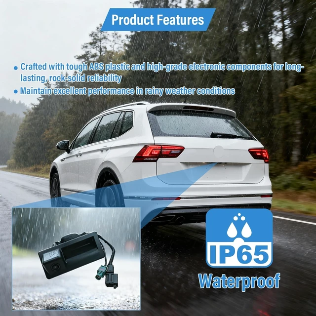 Alt view image 5 of 5 - YRMST Rear View Backup Camera Compatible with Tiguan 2.0L 2012-2017