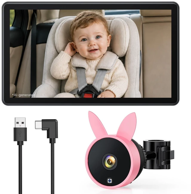 Main image of Babyvue BV4 Baby Car Camera 7", USB Powered Plug & Play