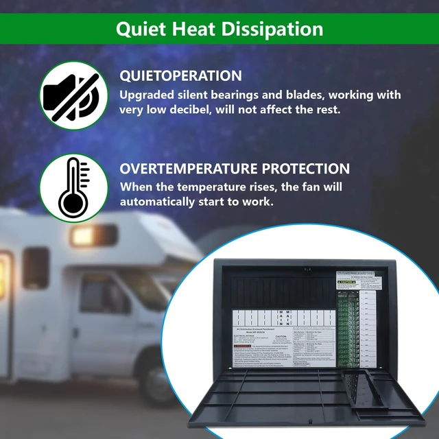Alt view image 5 of 5 - WF-8930/50NPB RV Power Distribution Center 30 or 50 AMP AC Panel for Camper