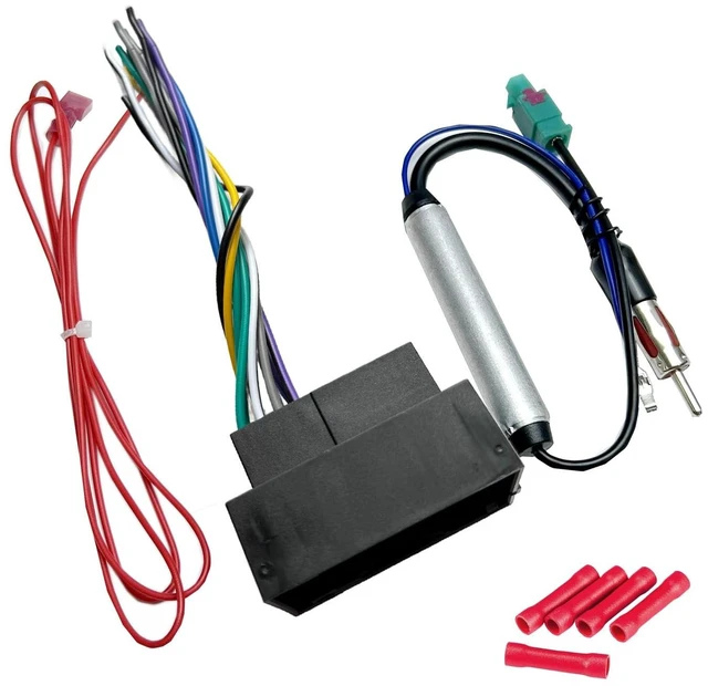 Main image of Radio Wiring Harness with Antenna Adapter Compatible with Chrysler 2015-2020/Dodge 2013-2016/Jeep 2014-2020/Ram 2013-2019, Stereo Installation Wire Harness Kit Aftermarket Stereo CD Player Receiver