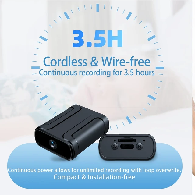 Alt view image 4 of 5 - Mini Portable Camera,1080P HD No WiFi Indoor Surveillance Security Camera