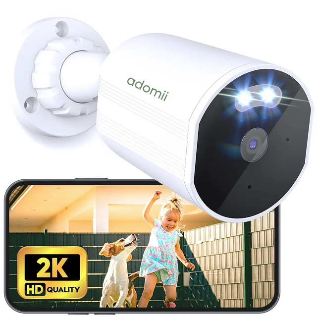 Main image of adomii 2K Security Cameras Wireless Outdoor,IP65 Weatherproof
