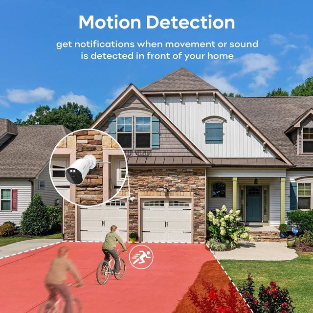 Alt view image 4 of 5 - adomii 2K Security Cameras Wireless Outdoor,IP65 Weatherproof