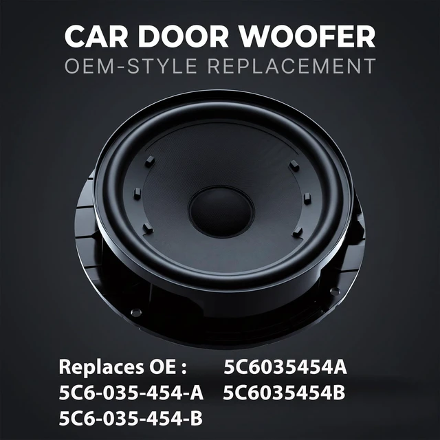 Alt view image 3 of 5 - 5C6035454A 6" Front Door Speaker For VW Passat 2012-2022 Jetta 2011-2018