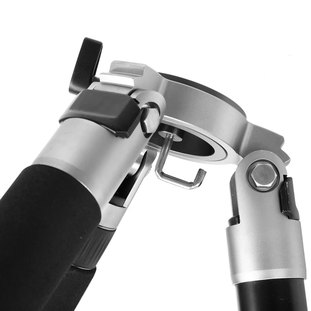 Alt view image 5 of 5 - Kingjoy K Series Aluminum Video and Photo Tripod, Full-Size, Black (K5008)