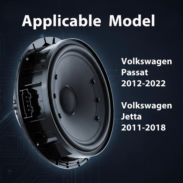 Alt view image 4 of 5 - 5C6035454A 6" Front Door Speaker For VW Passat 2012-2022 Jetta 2011-2018