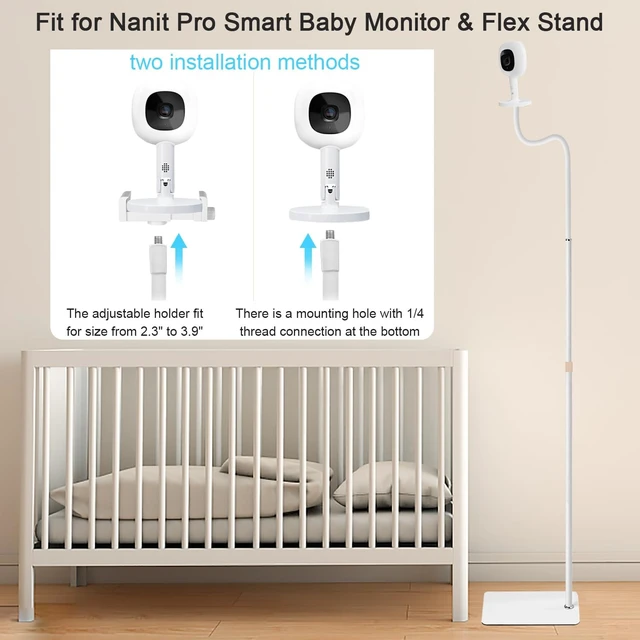 Alt view image 4 of 5 - 67" Baby Monitor Floor Stand for HelloBaby, Nanit Pro & Infant Optics