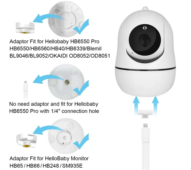 Alt view image 5 of 5 - 67" Baby Monitor Floor Stand for HelloBaby, Nanit Pro & Infant Optics