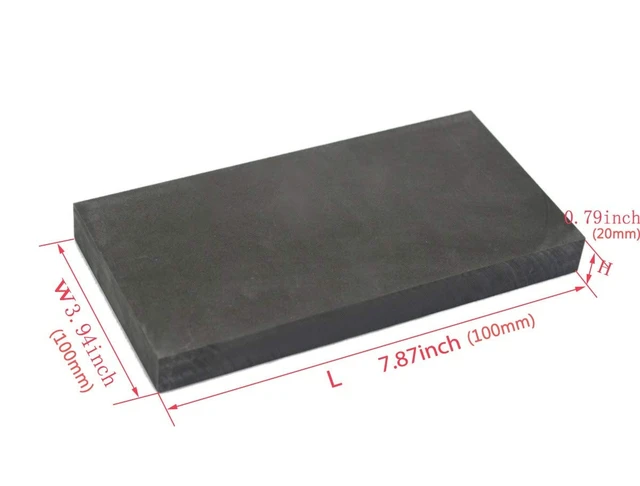 Alt view image 2 of 2 - ENDISO Andwing Graphite Ingot EDM Graphite Plate Smooth Polished Surface (200MMx100MMx20MM)