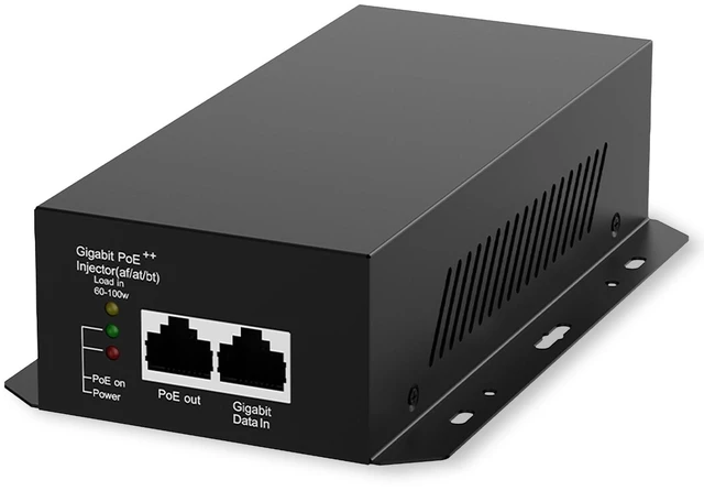 Main image of 90W Gigabit PoE++ Injector, 802.3bt/at/af High Power Over Ethernet Adapter