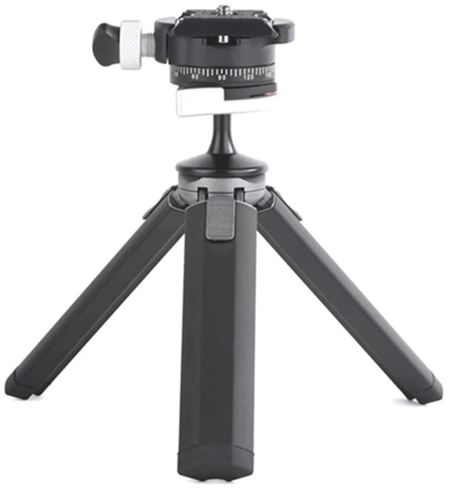 Main image of Professional Mini Tripod with Panoramic Ball Head, Aluminum Alloy Camera Tripod with 360 Ball Head Portable Desktop Stand for DSLR, Mirrorless, and Action Cameras