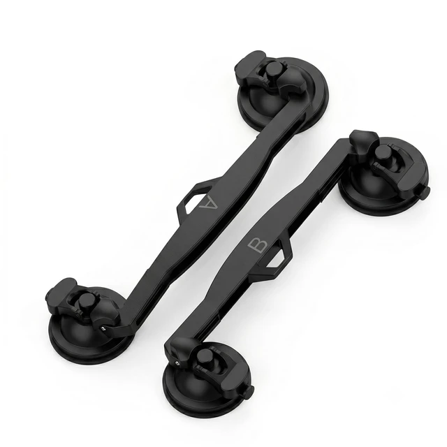 Alt view image 2 of 5 - Ankopeach Starlink Mini Sunroof Mount, Suction Cups, Carbon Steel, Black