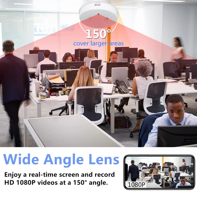 Alt view image 4 of 5 - 1080P HD WiFi Wireless Video Camera Hidden Camera Home Security Spy Camera