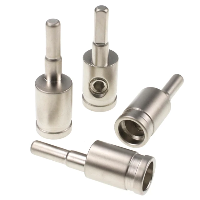 Alt view image 2 of 5 - RKURCK 4PCS 1/0 Gauge Amp Input Reducer, 1/0 Gauge to 4 Gauge Power Wire Reducer Car Stereo Audio Amp Terminal Connectors for Amplifier Connection Adapter Brass with Nickel Plated 0GA