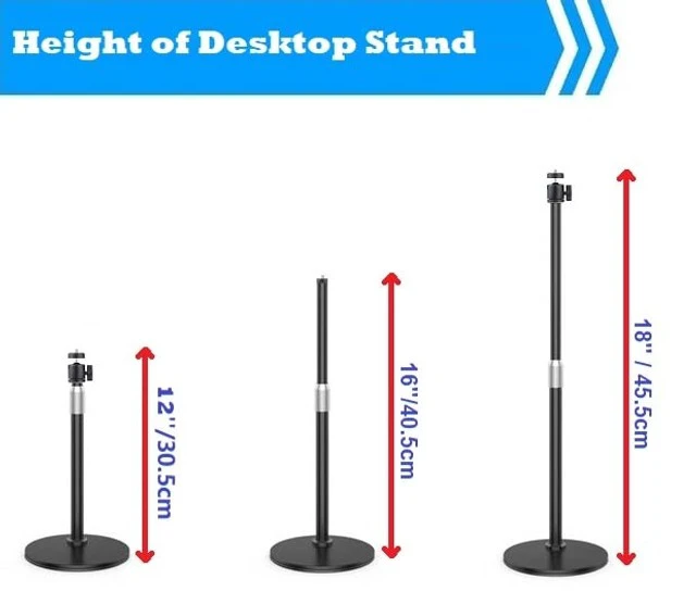 Alt view image 4 of 5 - Webcam Selfie-Light Stand,10 inches Ring Light with Desktop Holder and Magnetic Mount Compatible with Logitech C920x C920s C922 C930 C925 C615 MX-Brio Brio 4K Webcams