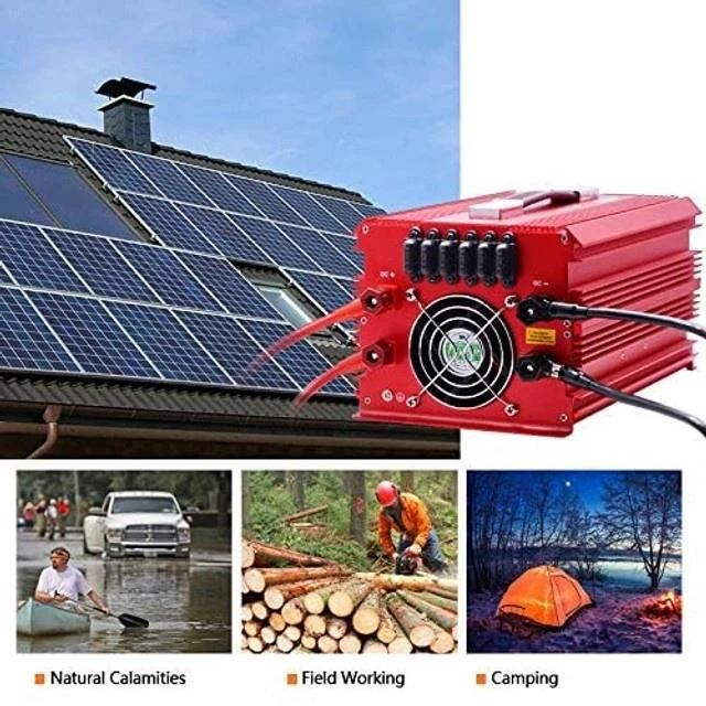 Alt view image 5 of 5 - BESTEK 2000W Power Inverter 3 AC Outlets DC 12V to 110V AC Car Power Inverter for Camping Outdoor Power Supply ETL Listed