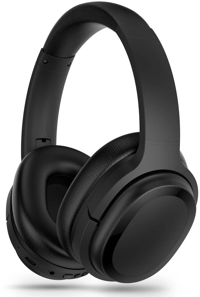 Main image of Kaidrus Hybrid Active Noise Canceling Headphones with Hi-Fi Audio, Wireless Headphones with Comfortable Fit, Bluetooth Headphones with Clear Calls, Travel Case, 30H Playtime for Travel/Music -