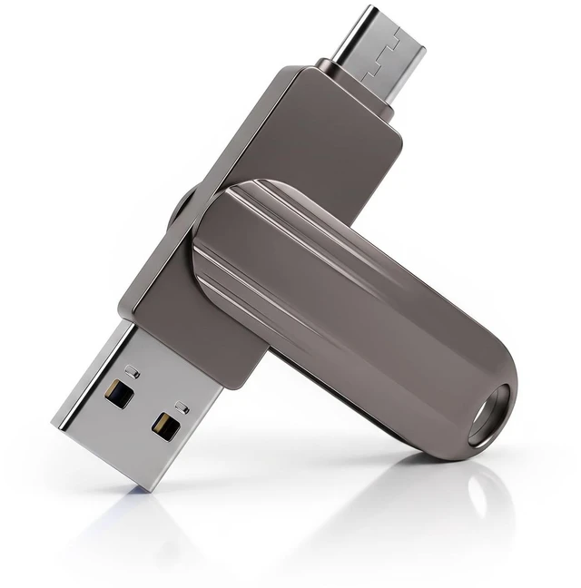 Main image of Skiddrive 512GB USB Flash Drive for iPhone, USB-A and Type-C Thumb Drive