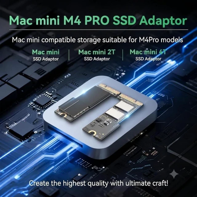 Alt view image 5 of 5 - Budsyvox Mac mini M4 Pro SSD 4TB Replacement Upgrade for Mac mini M4 Pro