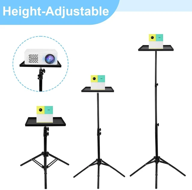 Alt view image 2 of 5 - TAOMEELOR Tripod Stand for Nex Playground Game System, Projector Stand Tripods, Adjustable Height Compatible with Nex Playground Console, Nex Playground's Accessories for Indoor and Outdoor.