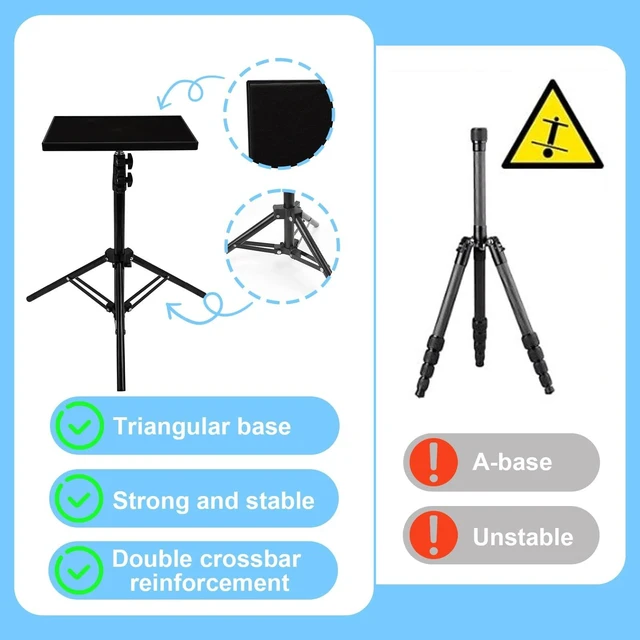 Alt view image 5 of 5 - TAOMEELOR Tripod Stand for Nex Playground Game System, Projector Stand Tripods, Adjustable Height Compatible with Nex Playground Console, Nex Playground's Accessories for Indoor and Outdoor.