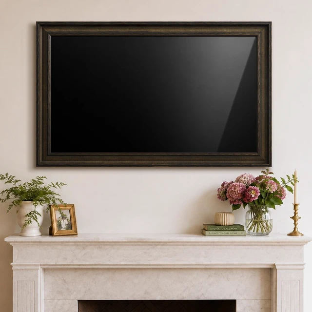 Main image of Vintage TV Frame,Compatible Only with 65" Samsung The Frame TV,Coffee Gold
