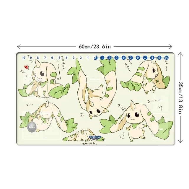 Alt view image 5 of 5 - Mlikemat New DTCG Duel Playmat Digimon Board Terriermon Anime Trading Card Game Mat Desk Pad + Free Bag (ZD002-686-SM)