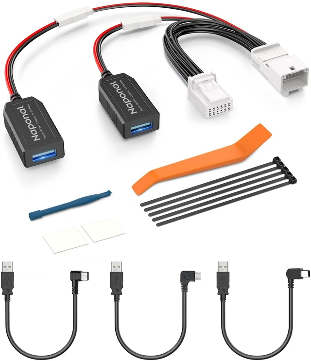 Main image of GPS Dash Cam Power Adapter (12 Pin Type C)with Auto Dimming Rearview Mirror