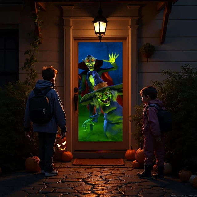 Alt view image 2 of 5 - AtmosFX Monster Bash Digital Decoration on USB Includes 6 Atmosfx Video Effects for Hallloween