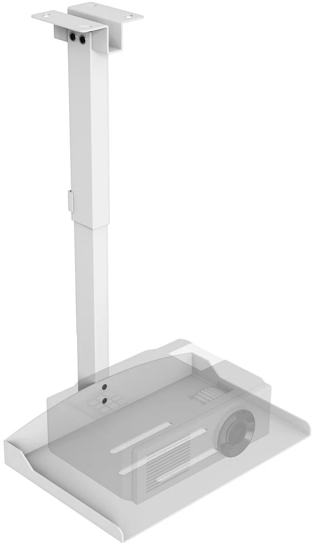 Main image of Adjustable Height Projector Ceiling Mount for Home Theater Or Office(White)
