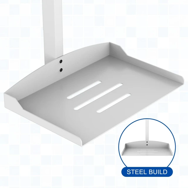 Alt view image 4 of 5 - Adjustable Height Projector Ceiling Mount for Home Theater Or Office(White)