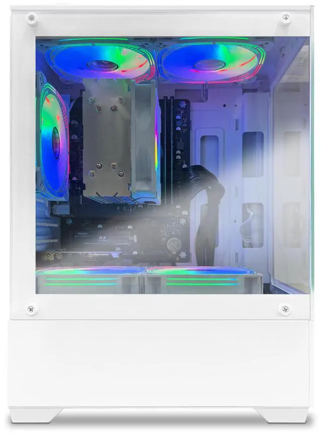 Alt view image 2 of 5 - ZHICGCP Gaming PC Desktop computer - AMD Ryzen 7 5700G 8 core 3.8GHz(up to 4.6GHz) - 16GB DDR4 3200MHz - 1T M.2 NVMe - Windows 11
