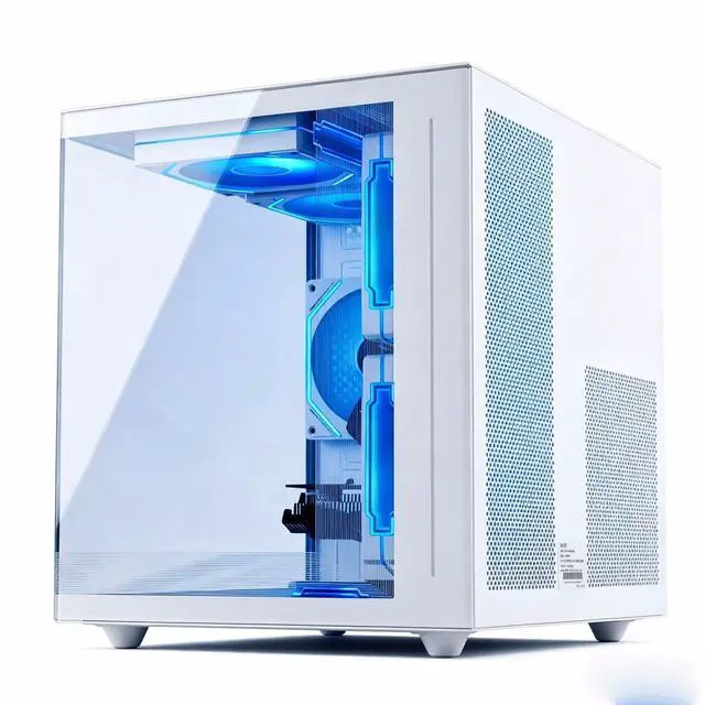 Alt view image 3 of 5 - ZHICGCP Gaming PC Desktop, AMD Ryzen 5 3500X, Radeon RX 560, 16GB DDR4 RAM, 512GB NVMe SSD, WiFi 6, RGB Lighting, Black