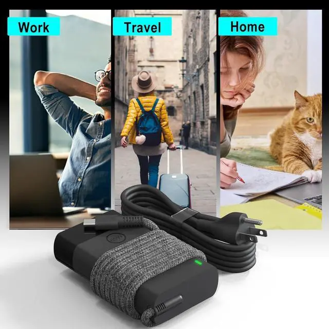 Alt view image 6 of 6 - 2025 New Slim 65W USB C Computer Laptop Charger for HP Laptop Charger USB C Replacement Envy x360/Elitebook x360/Spectre x360/Elite x2/Pavilion/Zbook/ProBook Type C Chromebook Power Cord Adapter