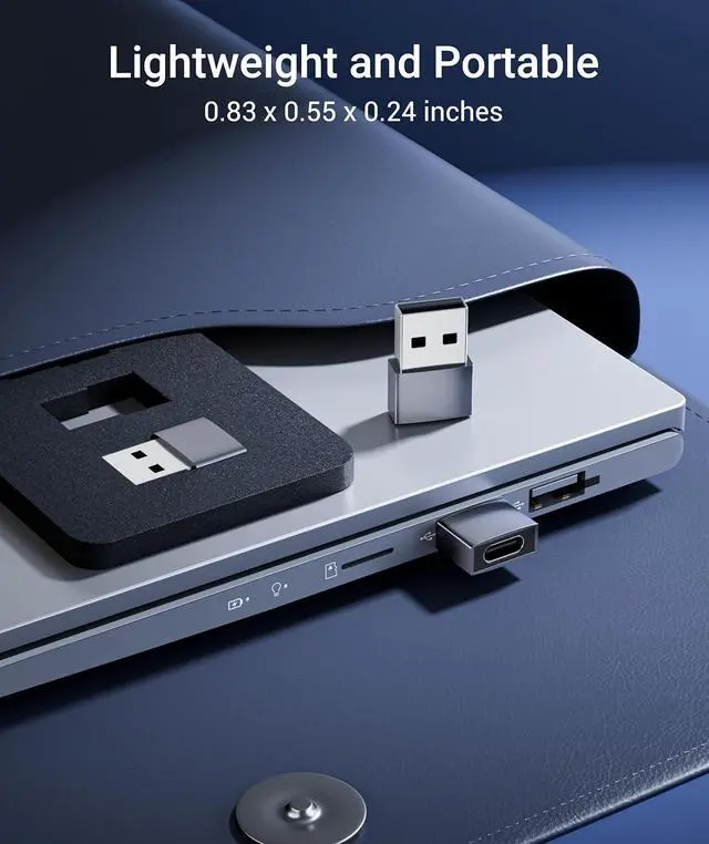 Alt view image 6 of 7 - USB C Female to USB Male Adapter Pack of 3 [Travel Must Haves Aluminum] USB C to USB Adapter Type C Charger Cable Power Converter Compatible with iPhone 15  Watch AirPods CarPlay etc.