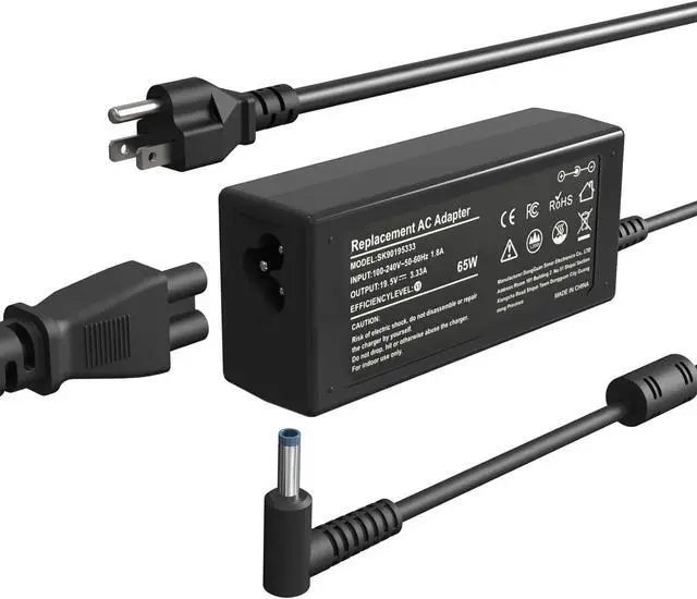 Main image of Laptop Charger for HP 65W 45W Computer Pavilion Envy ProBook EliteBook Power Cord Replacement for HP Smart Blue Tip AC Adapter