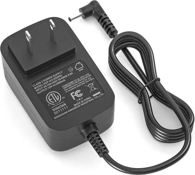 Main image of 12V 2A Laptop Charger Compatible with Gateway GWTC116-2BK GWTC116-2BL GWTN156-11BK GWNC21524-BL GWTC116 GWTN116 GWTN133 GWTN141 SAW30-120-2000U EVOO EV-C-116-5 EV-C-116-6 Adapter Power Cord