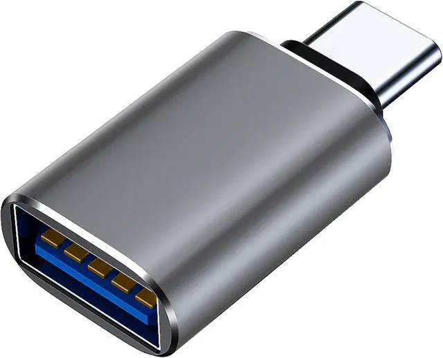 Main image of USB C to USB Adapter USB C Adapter Type C Male to USB 3.1 Female Adaptor OTG USB Adapter to USB C Compatible with MacBook Pro  Galaxy Type-C Smartphones Tablets and Laptops (Grey)